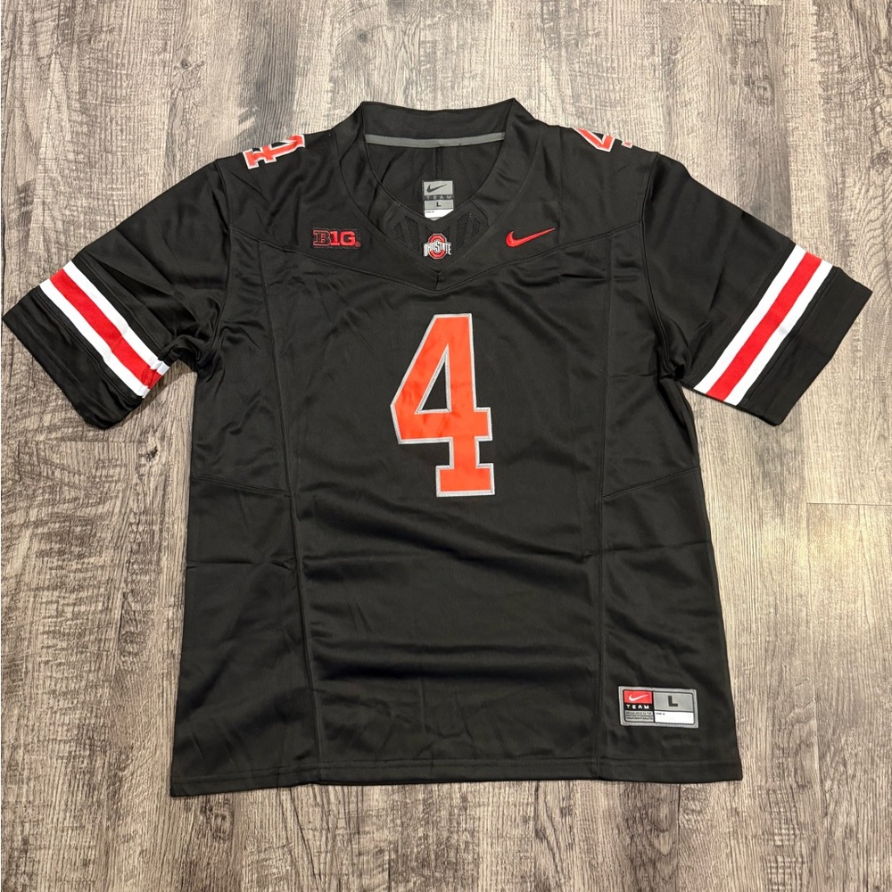 Jeremiah Smith Ohio State Buckeyes Black Jersey Men’s Size S-XXL